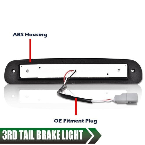 Fit For 1999-2016 Ford F250 F350 Super Duty LED 3rd Brake Light Cargo Lamp Black