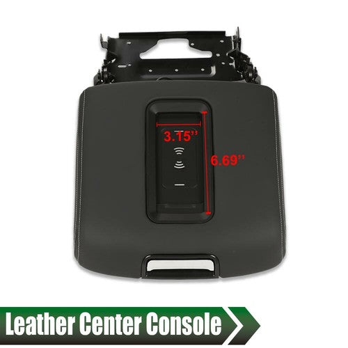 Fit For 15-20 Tahoe Yukon Suburban Center Console Armrest Lid W/Wireless Charger