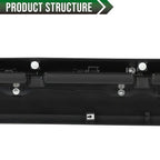 Front Upper Hood Bulge Molding Grille Trim Fit For Toyota Tundra 2014-2021