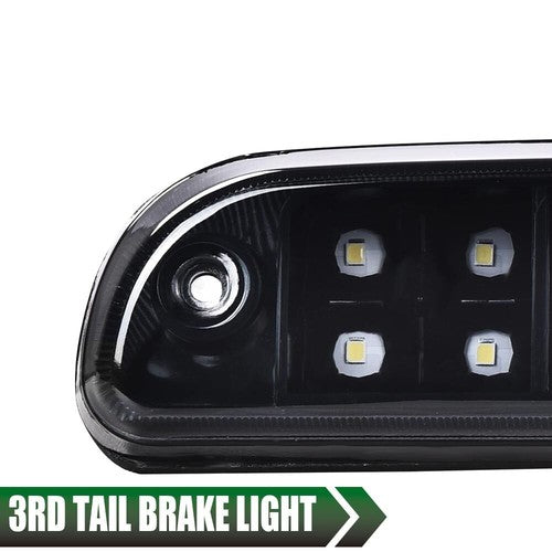Fit For 1999-2016 Ford F250 F350 Super Duty LED 3rd Brake Light Cargo Lamp Black