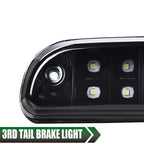 Fit For 1999-2016 Ford F250 F350 Super Duty LED 3rd Brake Light Cargo Lamp Black