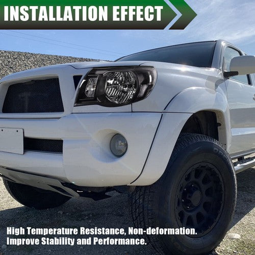 Black Headlights Fit For 05-11 Toyota Tacoma Signal Lamps Left+Right Pair