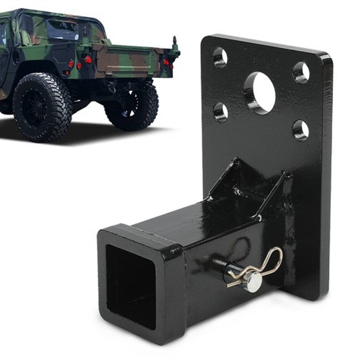 Fit For HMMWV HUMVEE MILITARY M998 M151A1 2'' Receiver Hitch w/ Hitch Pin Kit