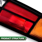 Tail Lights Brake Lamps Assembly Left+Right Fit For 1993-2002 Chevrolet Camaro