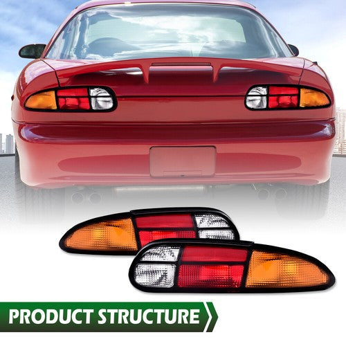 Tail Lights Brake Lamps Assembly Left+Right Fit For 1993-2002 Chevrolet Camaro