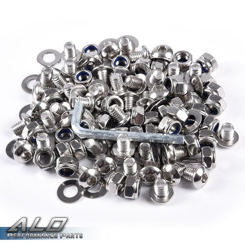 Universal Pocket/Rivet Style Fender Flares Screw/Bolt Hardware Kit Fit For Ford