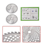 2 Pack -10" x 40T Carbide Tip Brush Blades  for Cutter, Trimmer, Weed Eater