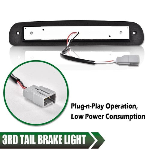Fit For 1999-2016 Ford F250 F350 Super Duty LED 3rd Brake Light Cargo Lamp Black