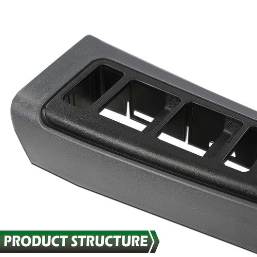 Fit For 03-07 Chevy Silverado GMC Sierra Front Left Window Switch Bezel Gray