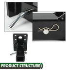 Fit For HMMWV HUMVEE MILITARY M998 M151A1 2'' Receiver Hitch w/ Hitch Pin Kit