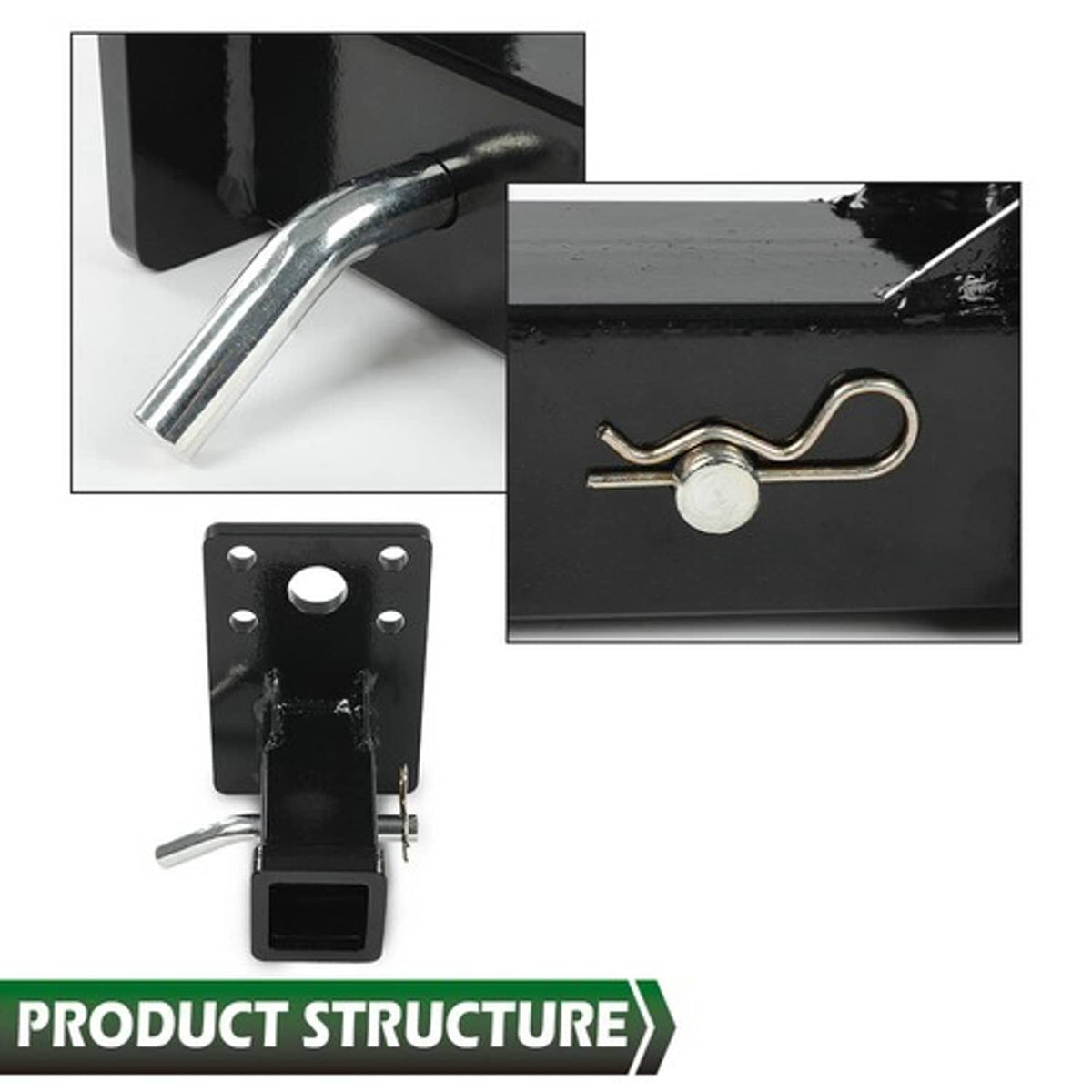 Fit For HMMWV HUMVEE MILITARY M998 M151A1 2'' Receiver Hitch w/ Hitch Pin Kit