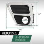 Fit For 2019-2021 Subaru Forester Front Bumper Fog Light Bezel Lamp Trim Left