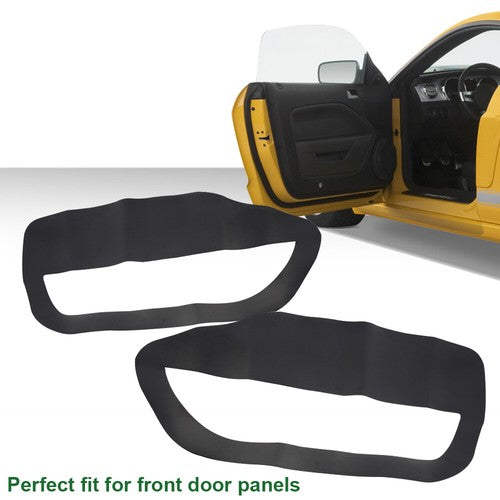 Fit For 05-09 Ford Mustang Door Panel Insert Card Cover Kit Leather 2Pcs