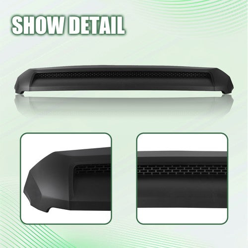 Front Upper Hood Bulge Molding Trim Matte Black For Toyota Tundra 2014-2021