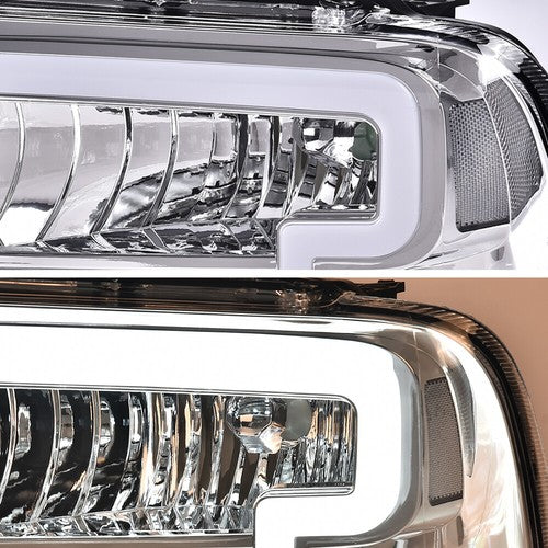 Clear Corner Headlights w/ LED DRL Fit For 2005-2007 Ford F250 F350 Super Duty