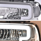 Clear Corner Headlights w/ LED DRL Fit For 2005-2007 Ford F250 F350 Super Duty