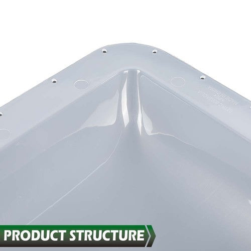 17.8" X 25.8" RV Camper Skylight Exterior Cover w/ Installation Accessories