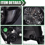 Black Headlights Fit For 05-11 Toyota Tacoma Signal Lamps Left+Right Pair
