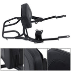 Backrest Sissy Bar w/ Luggage Rack For Bonneville T100 T120/Black 2016-24 US