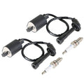 650 XVS650 2× Ignition Coil & Spark Plug For Yamaha V Star 1998-2016