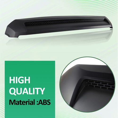 Front Upper Hood Bulge Molding Trim Matte Black For Toyota Tundra 2014-2021