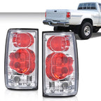 Fit For 1989-1995 Toyota Pickup Red/Chrome Tail Lights Brake Lamps Left+Right