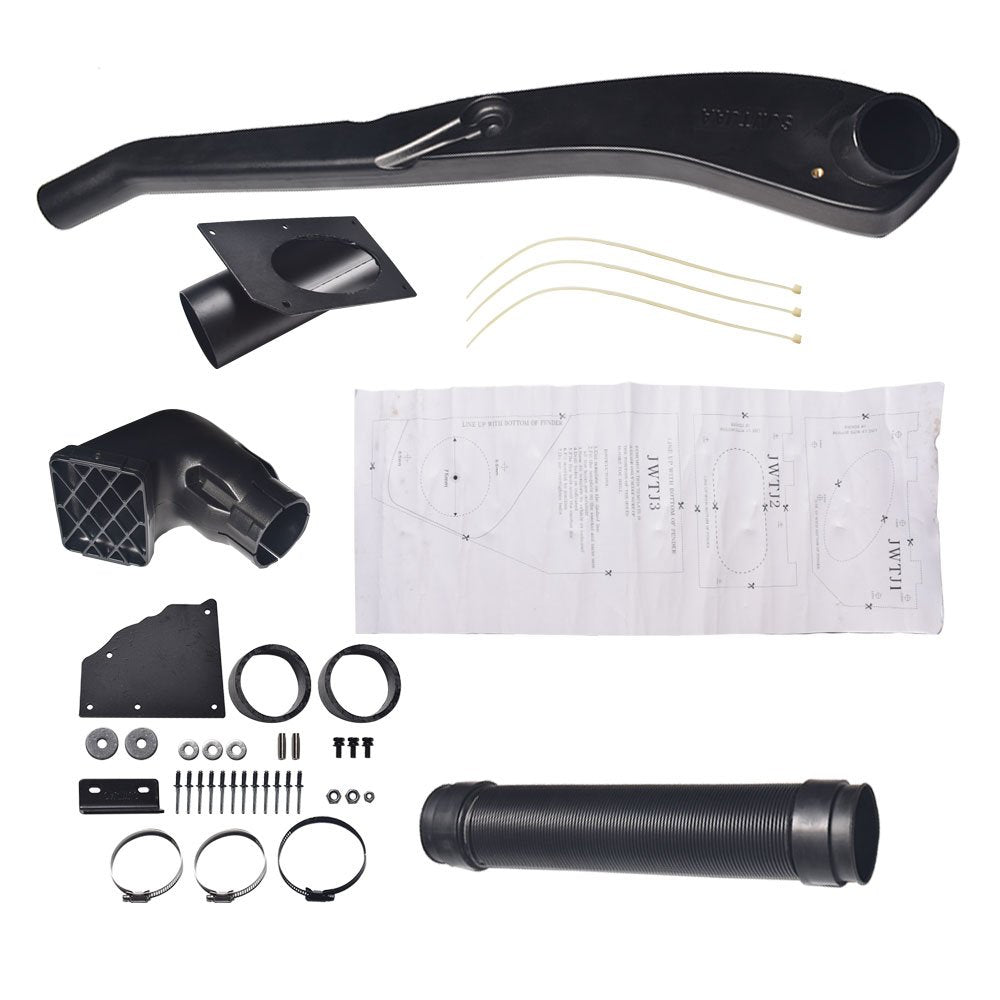 Cold Snorkel Kit For 1992-1999 Jeep Wrangler Ram Intake System 4WD TJ 4.0 I6