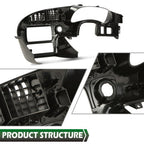 Fit For 2000-2005 Monte Carlo SS Instrument Cluster Radio Dash A/C Vent Bezel