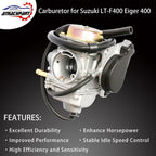 Carburetor For 2002-2007 Suzuki Eiger 400 LTA400 LTF400 2X4 4X4 13200-38F40 Carb