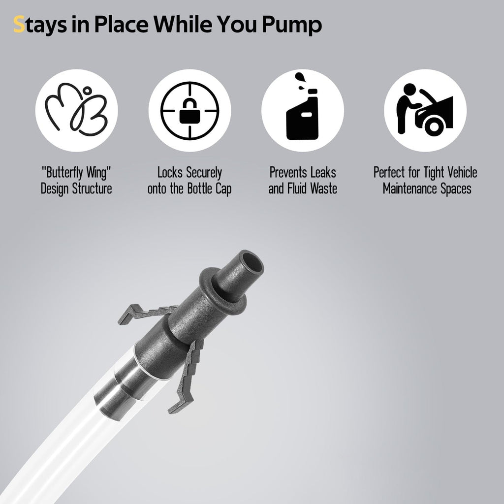 30cc Fluid Pump for Gallon Wide Mouth Quart Bottles Transfer Gear Oil, Hand Pump