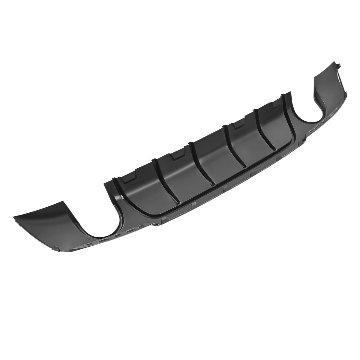 Rear Bumper Diffuser Valance Shark Fins Gloss Black Fits CHRYSLER 300 2015-2023
