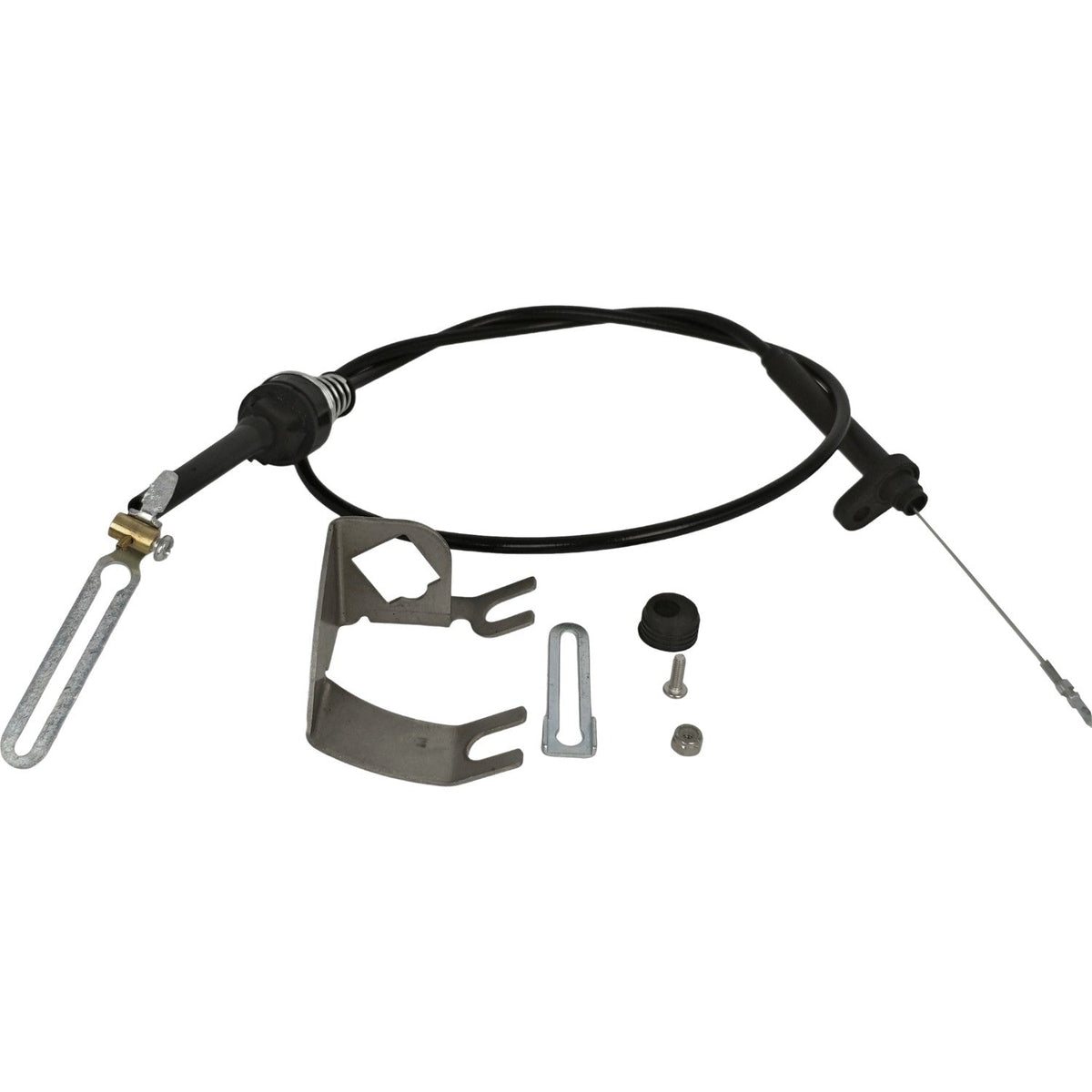 KD-2350U Stainless Steel Kickdown Bracket Kit w/ Black Housing for TH350