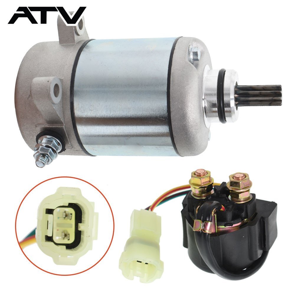 NEW Starter & Relay Solenoid for Honda TRX250TE TRX 250Te Recon 250 Es 2X4 02-07