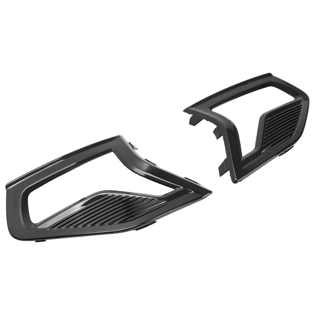 Front Bumper Fog Light Lamp Grille Covers Bezel Trim For Ford Fusion 2019-2020