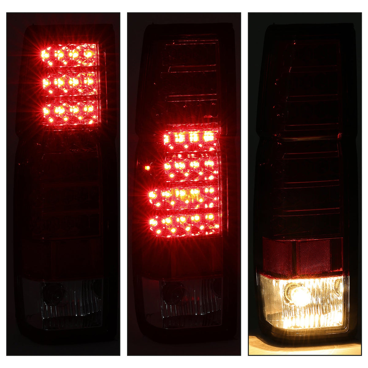 Red Clear LED Tail Lights Brake Lamps For Nissan D21 Hardbody Pickup 1986-1997