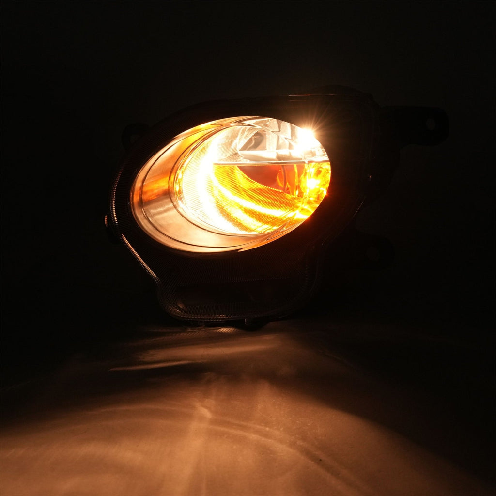 Black Front Left Driver Side Turn Signal Light Parking Lamp For Fiat 500 2012-17