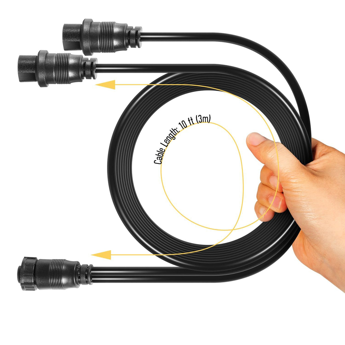 720108-1 14 M360 2DDI Y Transducer Adapter Cable for Humminbird APEX,SOLIX,HELIX