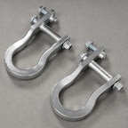 2Pcs Chrome Tow Hooks #84072462 For Chevrolet GMC Silverado Sierra 1500 2007-19