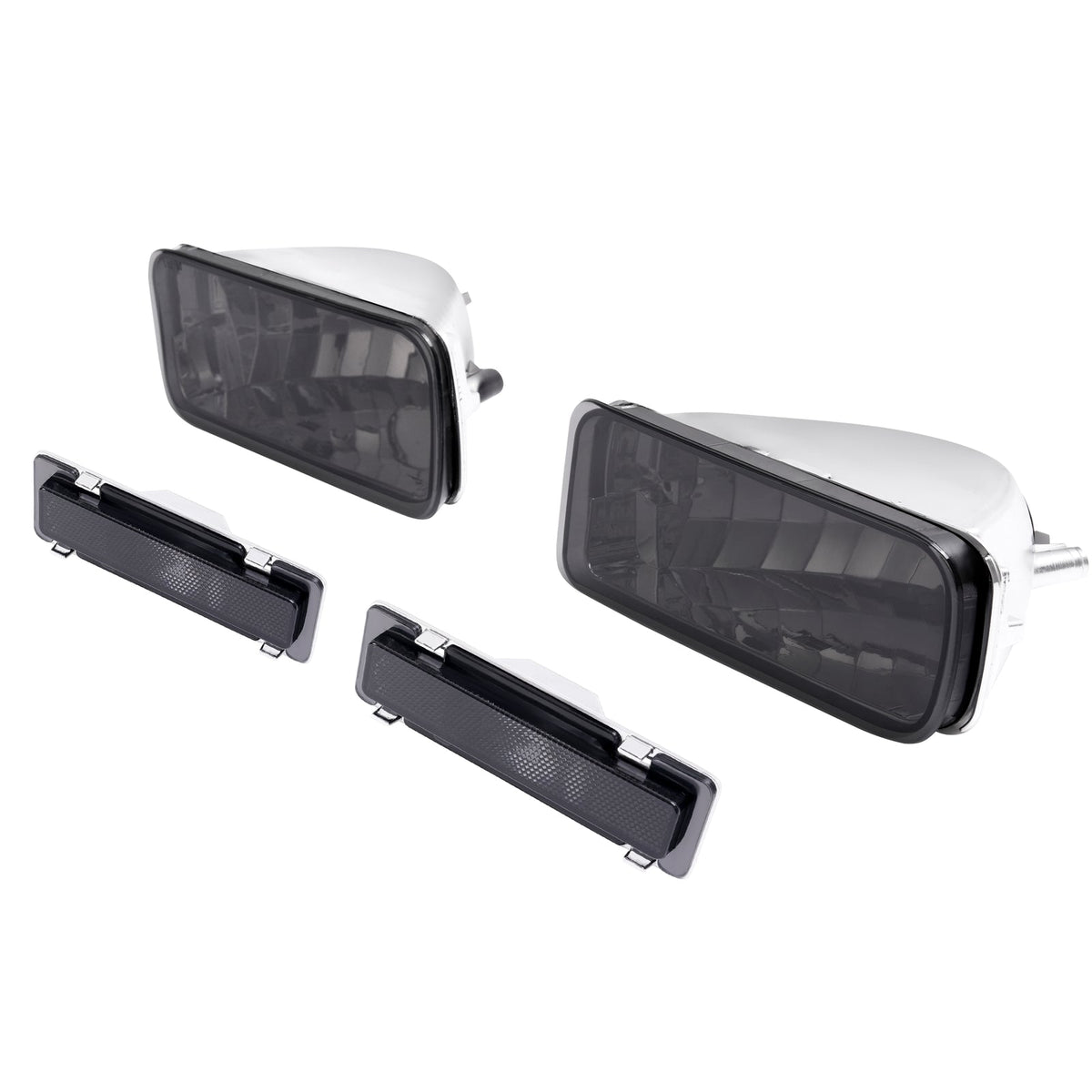 Smoke Bumper Turn Signal Lights&Side Marker Lights For Chevrolet Camaro 85-92