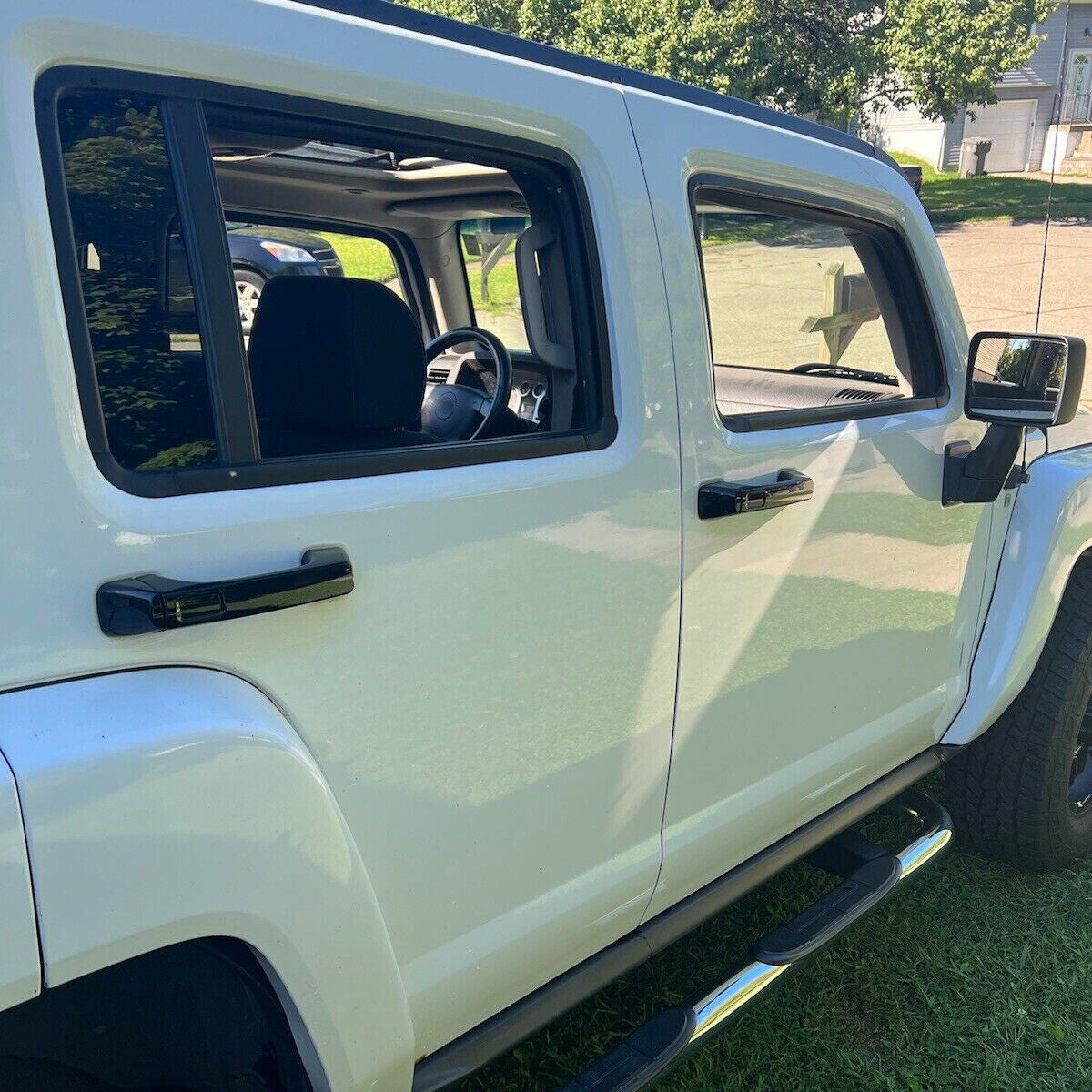 4PCS Gloss Black Exterior Door Handles Fit Hummer H3 2006-2010 For 25832250