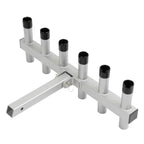 6 Rod Extender Fishing Rod Holder Hitch Mount Rack Truck 2" Receiver Adjustable