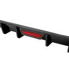 Fits Hyundai Elantra  21-2023 Rear Bumper Diffuser Lip Carbon Style W/ Led Light