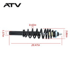 Front Shocks Strut Absorber Kit for Polaris Ranger 500 2x4 4X4 6x6 UTV 1999-2005