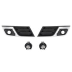 Front Driving Fog Lights w/ Bezels Trim Left Right For Chevrolet Traverse 13-17