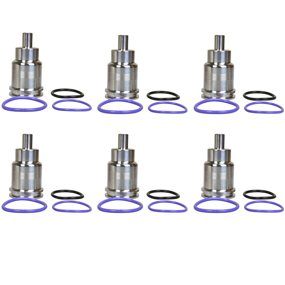 6X Fuel Injector Sleeve Cup Set 21515329 21401136 for Volvo D16 D13 D11