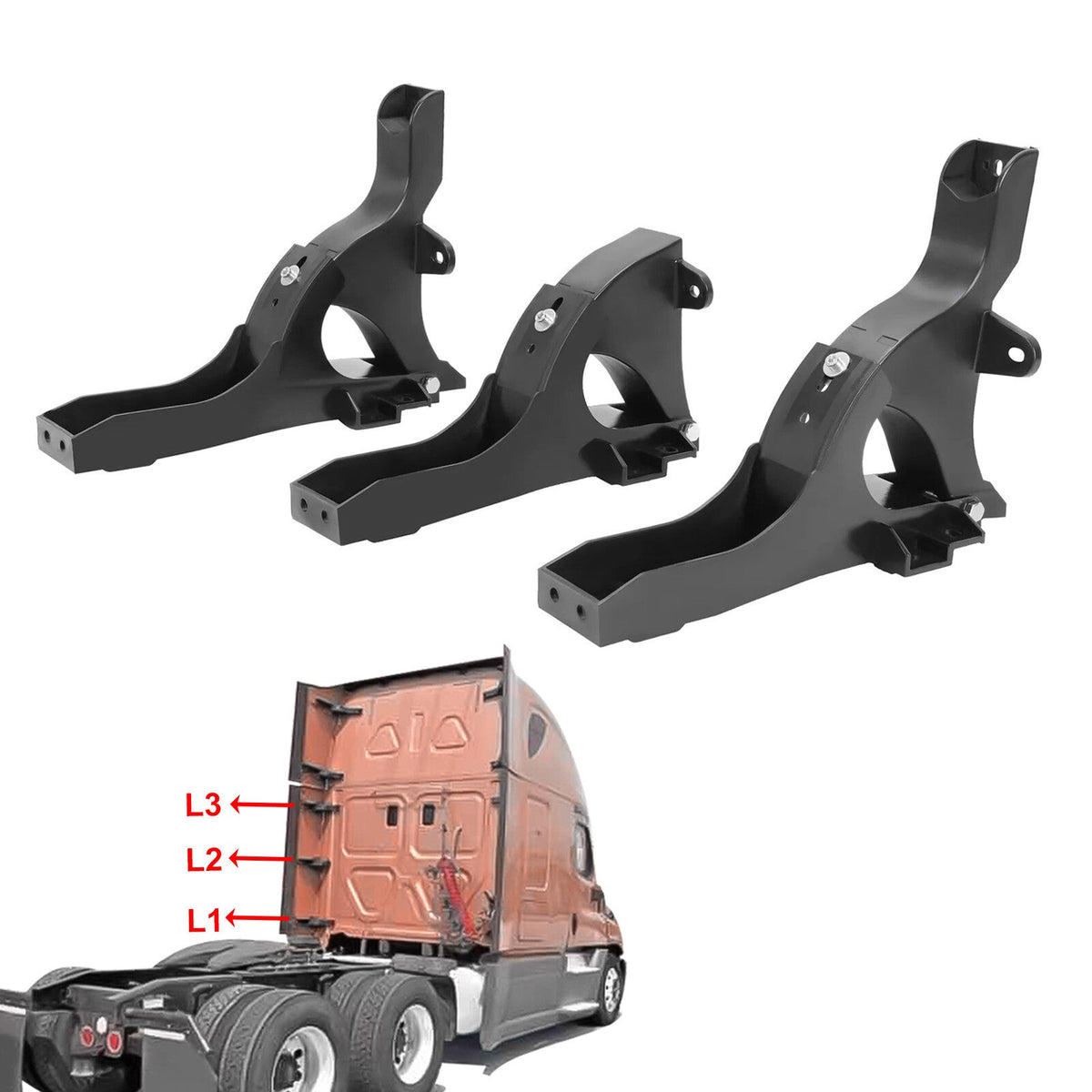 Black Nylon Fairing Hinge Fits Freightliner Cascadia 2008-2017 L1+L2+L3