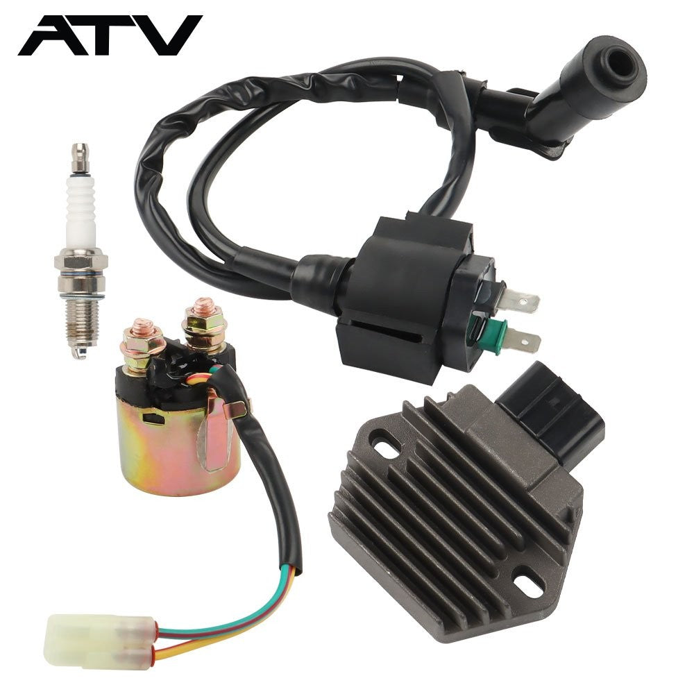 Rectifier Relay Ignition Coil spark plug for Honda TRX350TE Rancher 350 4x4 ES