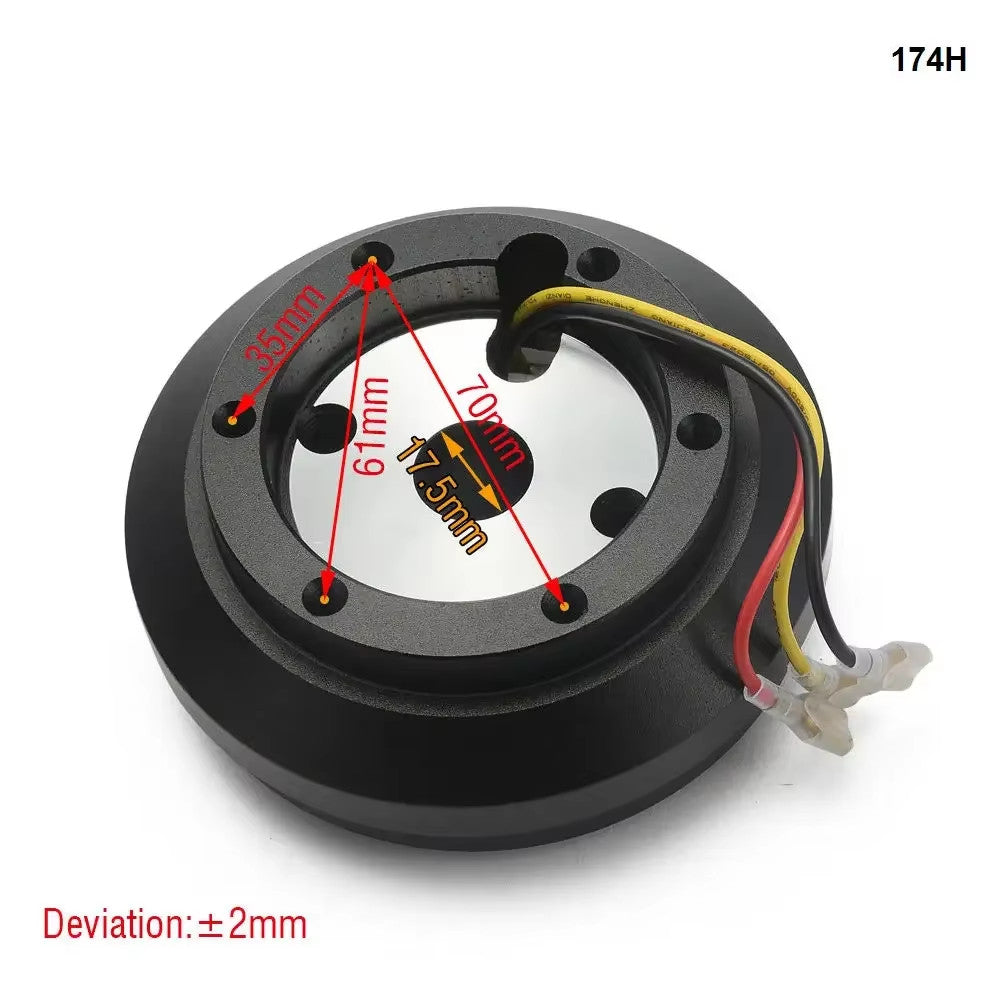 New Steering Wheel 6-Hole Short Thin HUB Adapter Kit 174H For Ford Mustang 84-04