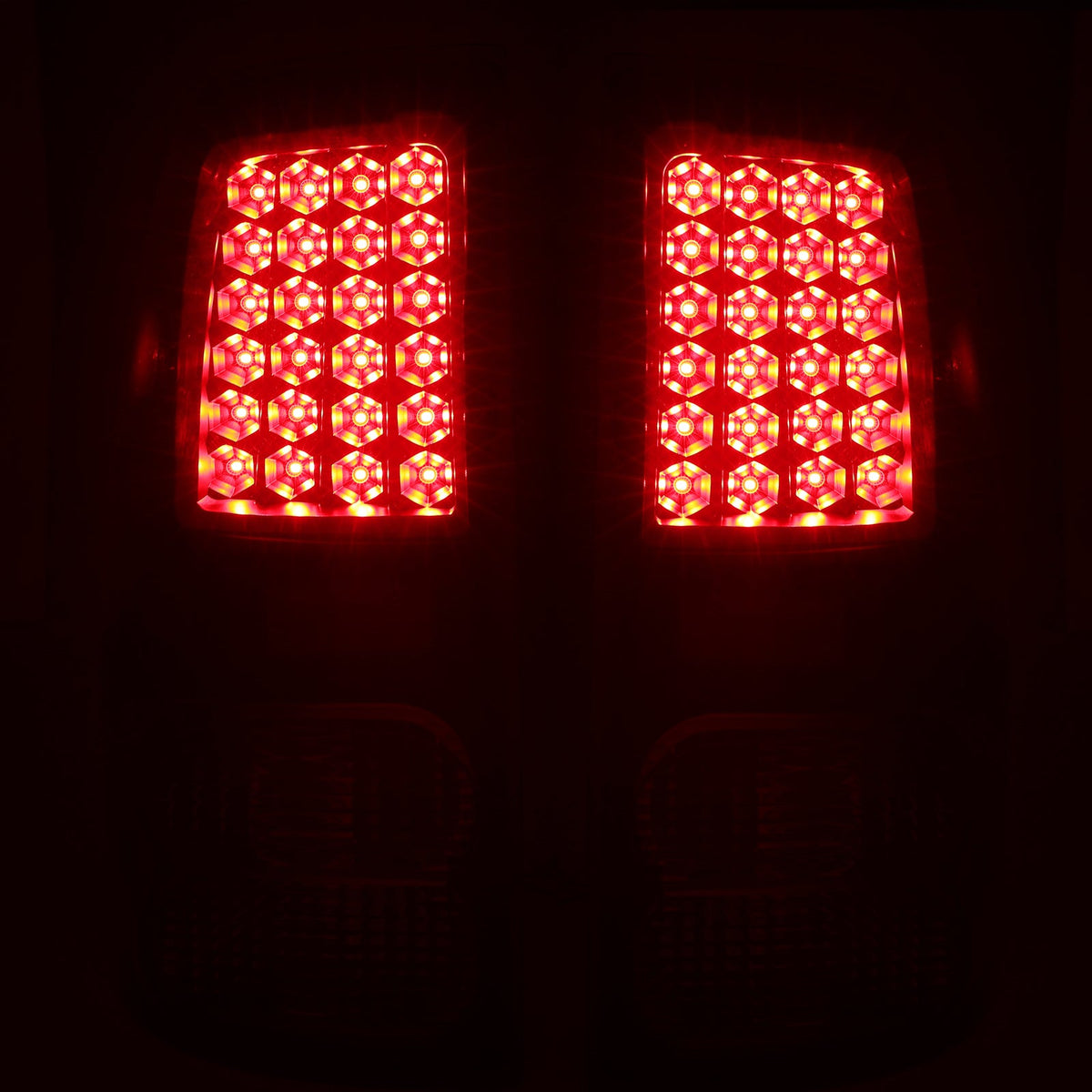 Black Smoke For Toyota Tundra 2007-2013 LED Tail Lights Brake Lamps Left+Right