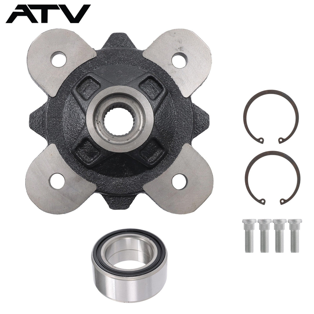 Wheel Hub With Bearing And Stud For Polaris Ranger 900 XP 900 Crew 2013-2019